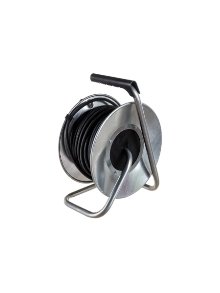 Силовой удлинитель Inforce К4-Е-30 на металлической катушке КГ 3x1.5 30м 16А, 4 розетки с з/к 44130