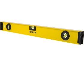 Алюминиевый строительный уровень с разметкой Inforce 600мм 06-11-17