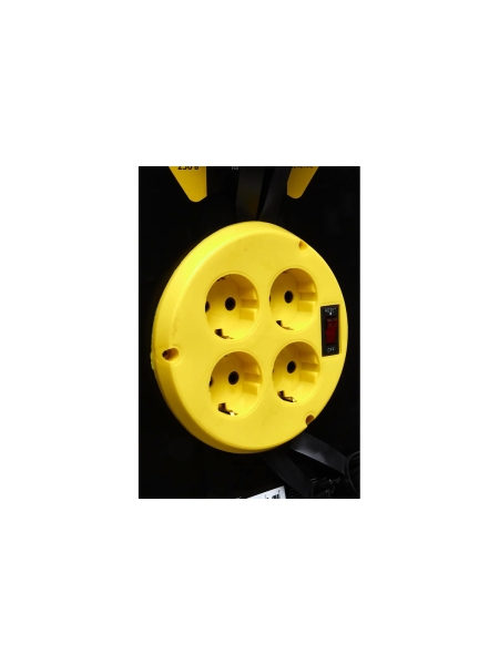 Силовой удлинитель на катушке Inforce 4 гнезда, с/з КГт 3х1,5 16A 30м IP44 GRANITE ZG 09-15-01