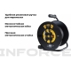 Силовой удлинитель на катушке Inforce 4 гнезда, с/з КГт 3х1,5 16A 30м IP44 GRANITE ZG 09-15-01