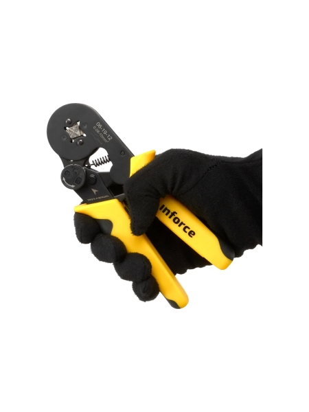 Квадратные пресс-клещи Inforce с регулировочным винтом, 0.25-10 мм2 06-19-12