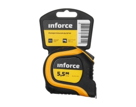 Измерительная рулетка с нейлоновым ярким покрытием и магнитным зацепом 5.5x27мм Inforce 06-11-48