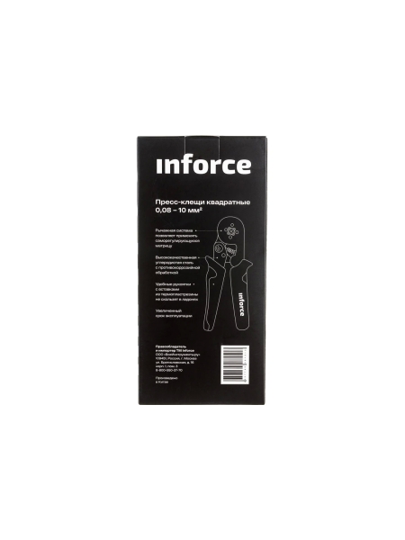 Квадратные пресс клещи Inforce 0.08-10 мм2 06-19-10