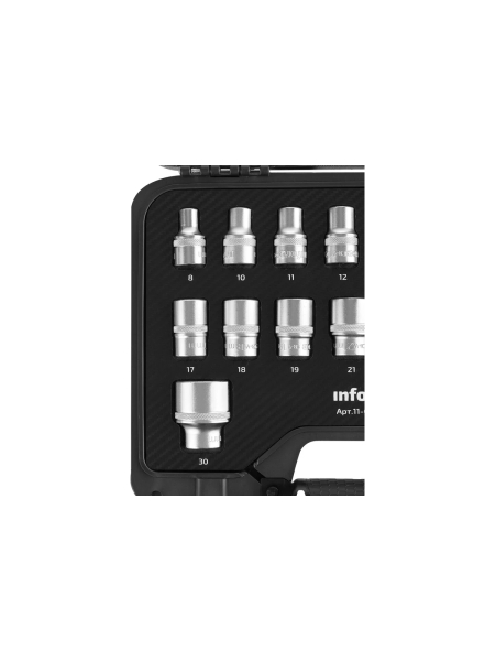 Набор торцевых безударных головок Inforce (1/2"; 8-32 мм) 11-01-260