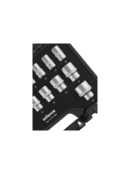 Набор торцевых безударных головок Inforce (1/2"; 8-32 мм) 11-01-260