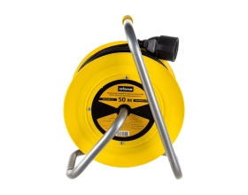 Силовой удлинитель на катушке Inforce К1-О-50 ПВС 2x0.75 50м, 6А, выносная розетка б/з 22050