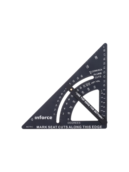 Кровельный угольник Inforce с угломером, 190 мм 06-11-76