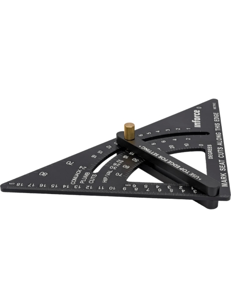 Кровельный угольник Inforce с угломером, 190 мм 06-11-76