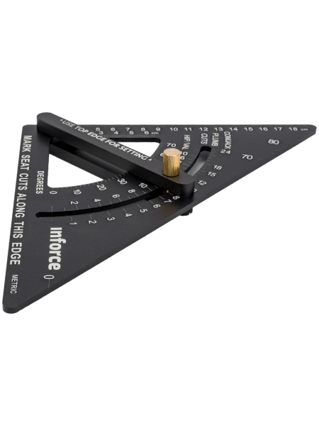 Кровельный угольник Inforce с угломером, 190 мм 06-11-76