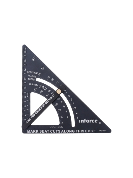 Кровельный угольник Inforce с угломером, 190 мм 06-11-76