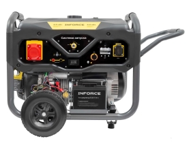 Бензиновый трехфазный генератор Inforce (6,5 кВт; эл.стартер; ATS; колёса и ручки) GL 6500E-3