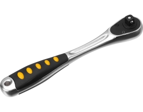 Трещотка Inforce 3/8" DR количество зубьев 72 шт, сталь Cr-V, длина 200мм, 06-05-110