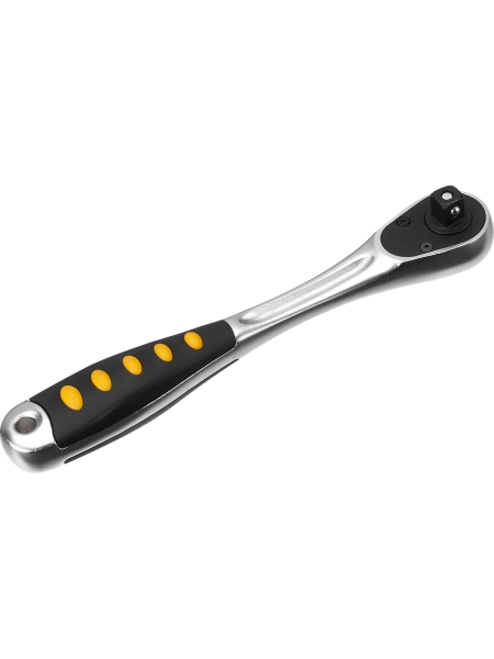 Трещотка Inforce 3/8" DR количество зубьев 72 шт, сталь Cr-V, длина 200мм, 06-05-110