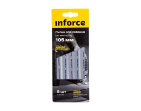 Пилки по металлу 5 шт, 105 мм для лобзика Inforce 11-01-710