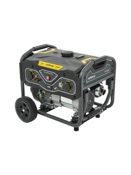 Бензиновый генератор (3 кВт; колёса и ручки) Inforce GL 3000 04-03-18