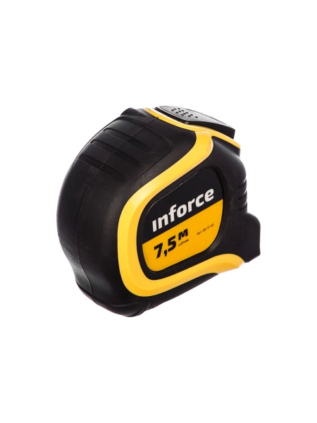 Измерительная рулетка с нейлоновым ярким покрытием и магнитным зацепом 7.5x27мм Inforce 06-11-49