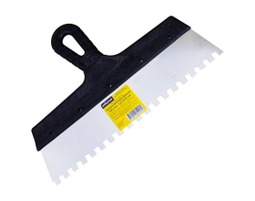 Зубчатый шпатель Inforce 300 мм зуб 8х8 мм с пластиковой ручкой 020605-080-300