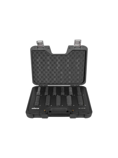Набор торцевых ударных удлиненных головок Inforce (1/2"; 10-24 мм) 11-01-263