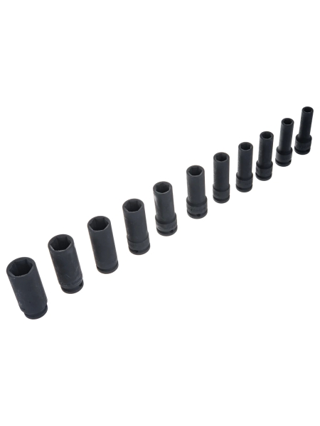 Набор торцевых ударных удлиненных головок Inforce (1/2"; 10-24 мм) 11-01-263