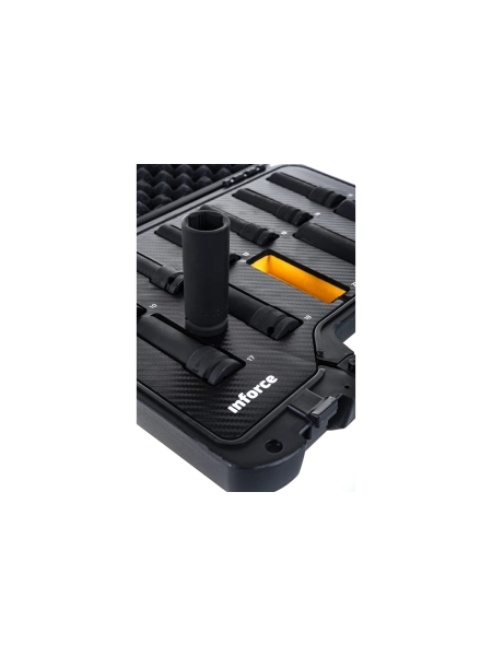 Набор торцевых ударных удлиненных головок Inforce (1/2"; 10-24 мм) 11-01-263
