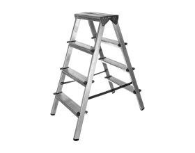 Алюминиевая стремянка Inforce двусторонняя, 4 ступени 02-11-10