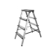 Алюминиевая стремянка Inforce двусторонняя, 4 ступени 02-11-10