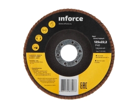 Круг лепестковый (125x22.2 мм; P40; цирконий) Inforce 11-01-616