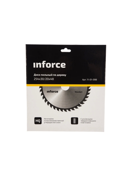 Диск пильный по дереву (254х30/20 мм; 48 зубьев) Inforce 11-01-098