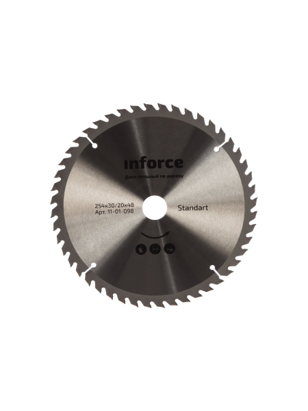 Диск пильный по дереву (254х30/20 мм; 48 зубьев) Inforce 11-01-098
