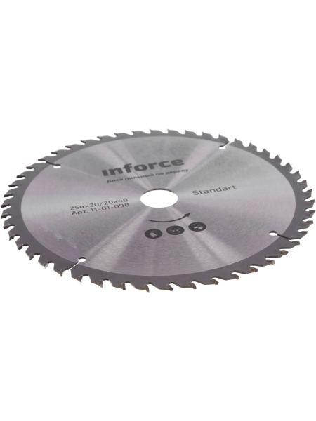 Диск пильный по дереву (254х30/20 мм; 48 зубьев) Inforce 11-01-098