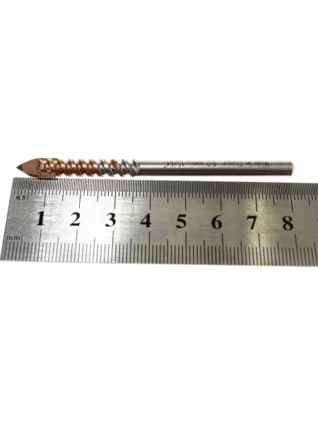 Сверло по стеклу, кафелю (6х80 мм; цилиндрический хвостовик) Inforce 11-01-644