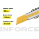 Строительный нож Inforce 25 мм в металлическом корпусе с винтовым зажимом 06-02-13