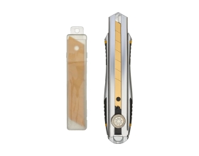 Строительный нож Inforce 25 мм в металлическом корпусе с винтовым зажимом 06-02-13