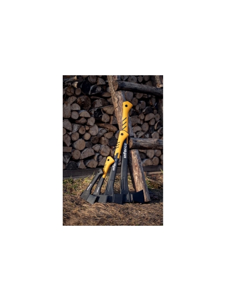 Универсальный топор с точилкой в кофре Inforce 440 г, 230 мм 06-12-23