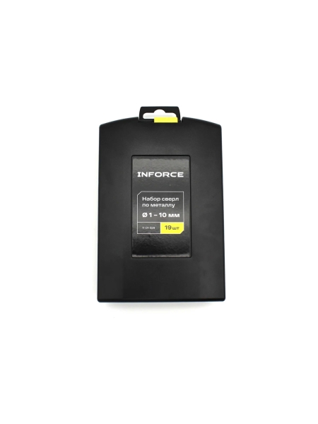 Набор сверл по металлу HSS (19 шт; 1-10 мм) Inforce 11-01-329