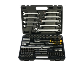 Набор торцевых головок и комбинированных ключей Inforce PROFline 82 предмета 06-01-09