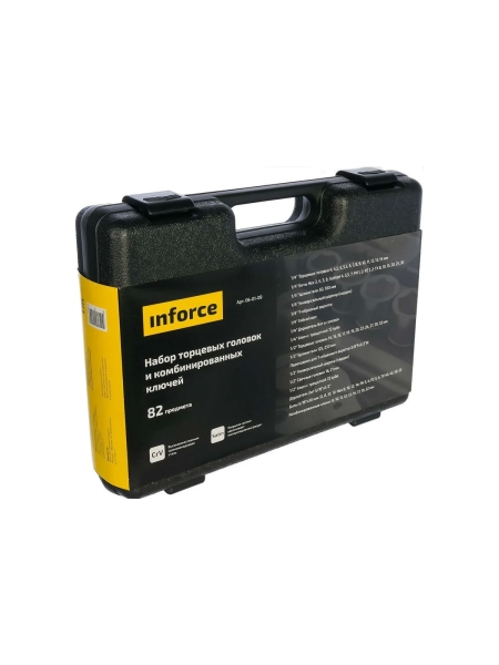 Набор торцевых головок и комбинированных ключей Inforce PROFline 82 предмета 06-01-09