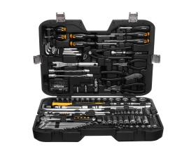 Набор инструментов Inforce 136 предметов 1/2 дюйма и 1/4 дюйма, Сталь Cr-V, Профессиональный, 06-07-17