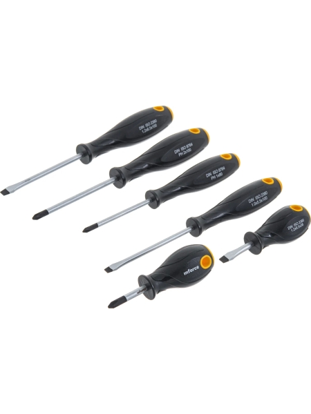 Набор инструментов Inforce 136 предметов 1/2 дюйма и 1/4 дюйма, Сталь Cr-V, Профессиональный, 06-07-17