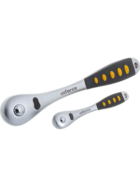 Набор инструментов Inforce 136 предметов 1/2 дюйма и 1/4 дюйма, Сталь Cr-V, Профессиональный, 06-07-17