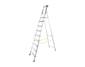 Алюминиевая стремянка с алюминиевым лотком Inforce 9 ступеней СП-01-09