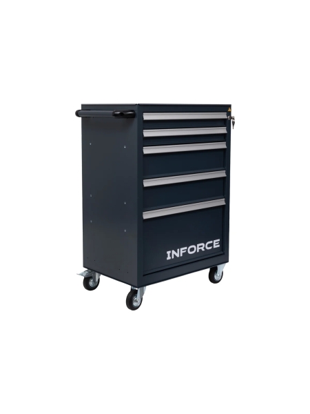 Инструментальная тележка Inforce 5 ящиков 755х465х935 06-01-21