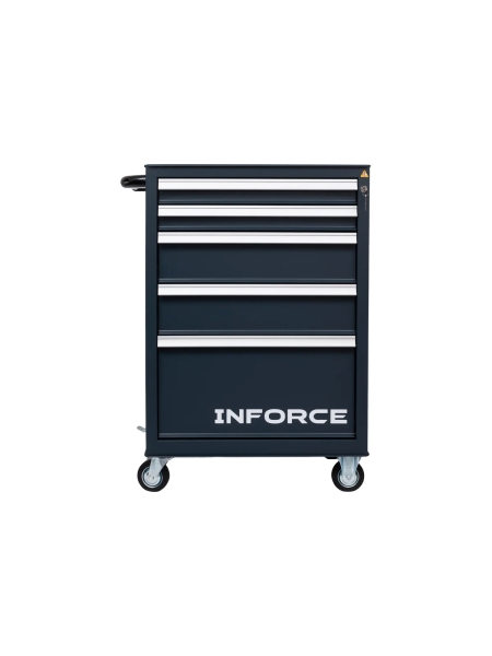 Инструментальная тележка Inforce 5 ящиков 755х465х935 06-01-21