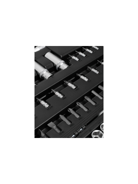 Набор инструментов Inforce 108 предметов 1/2", 1/4", Сталь Cr-V, Профессиональный, 06-07-12