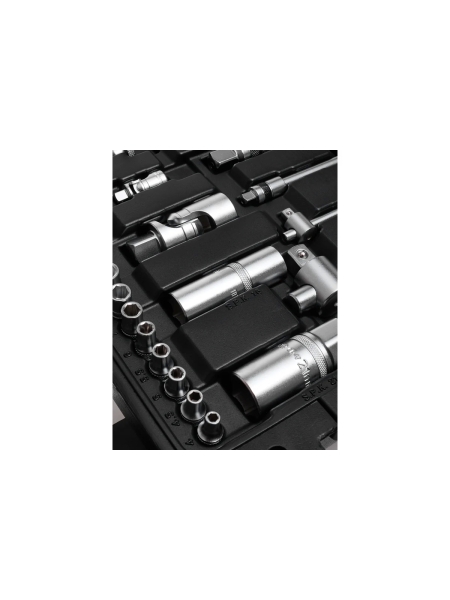 Набор инструментов Inforce 108 предметов 1/2", 1/4", Сталь Cr-V, Профессиональный, 06-07-12