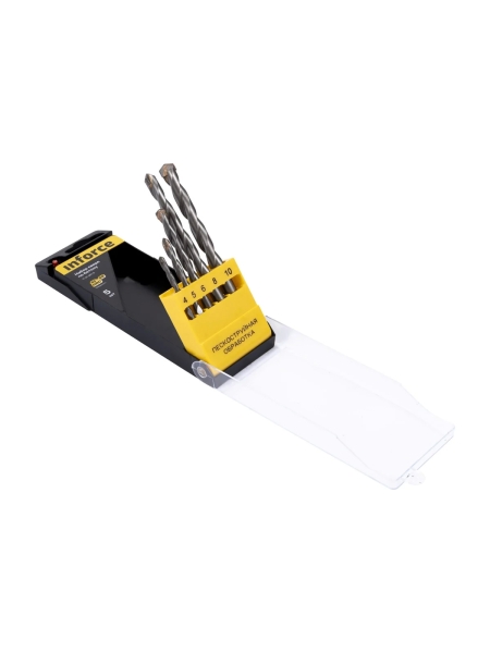 Набор сверл по бетону 5 шт.: 4; 5; 6; 8; 10 мм Inforce 11-01-901-5