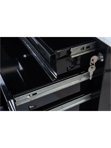 Верстак с драйвером и тумбой Inforce 1600х686х845 LW-3, допустимая нагрузка на стол 1000кг, 05-01-007