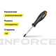 Крестовая отвертка Inforce PH1x80 06-09-55