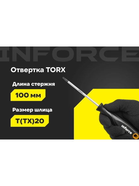 Отвертка TORX Inforce T20x100 06-09-68