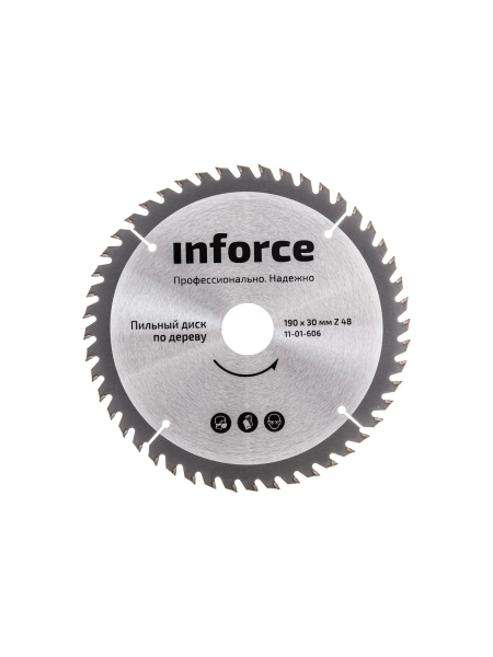 Диск пильный по дереву (190х1.4x30 мм; 48Z) Inforce 11-01-606